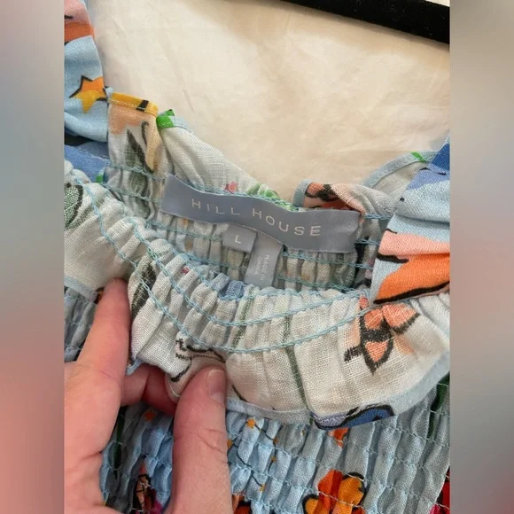 Hill House Home Paz Skirt Set in Space Floral, Size Large - Picture 7 of 7